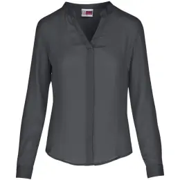 Ladies Long Sleeve Ava Charcoal